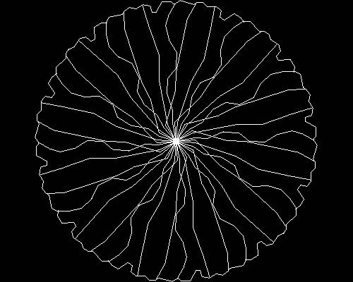 Plants, trees cad map