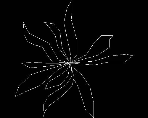 Plants, trees cad map