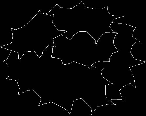 Plants, trees cad map