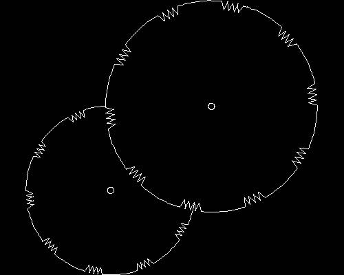 Plants, trees cad map