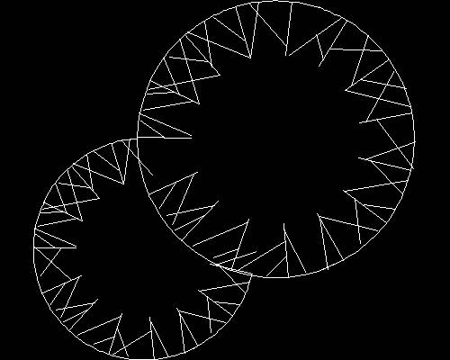 Plants, trees cad map