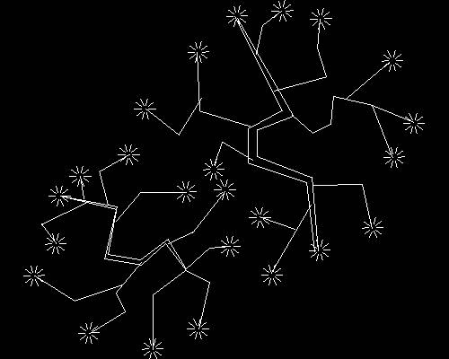 Plants, trees cad map