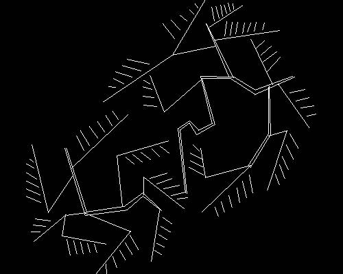 Plants, trees cad map