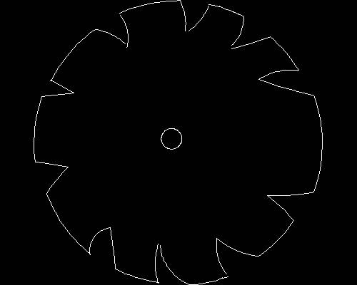 Plants, trees cad map