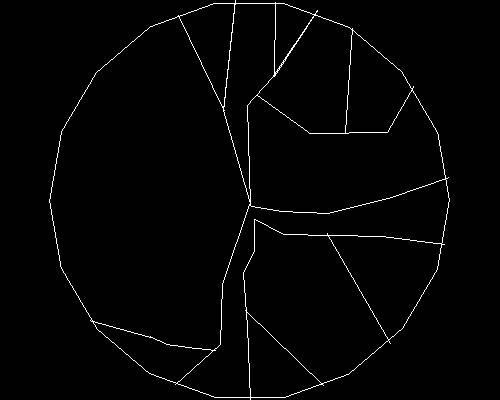 Plants, trees cad map