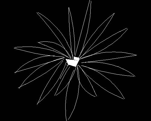 Plants, trees cad map