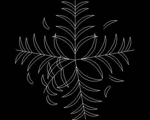 Plants, trees cad map