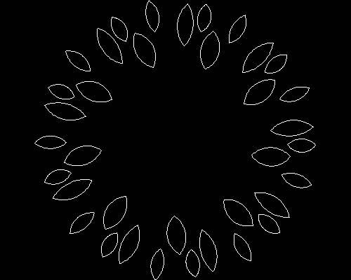Plants, trees cad map