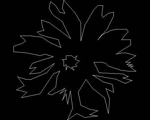 Plants, trees cad map