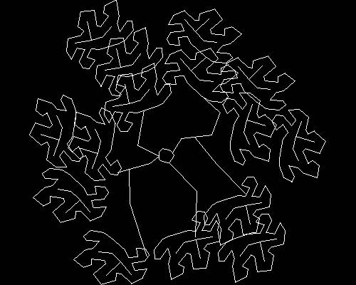 Plants, trees cad map