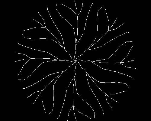 Plants, trees cad map