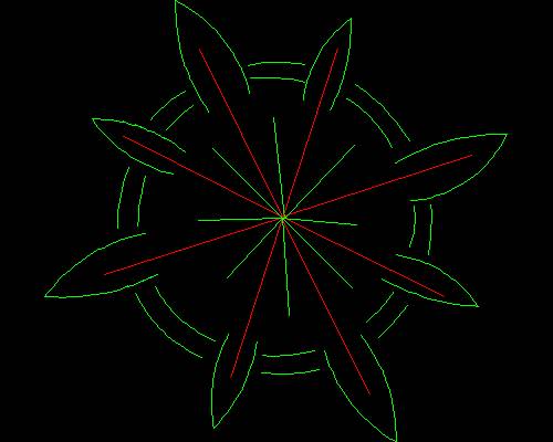 Plants, trees cad map