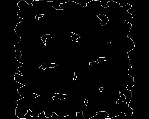 Plants, trees cad map