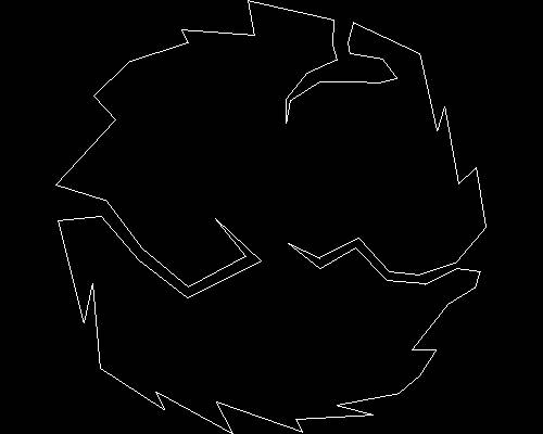 Plants, trees cad map