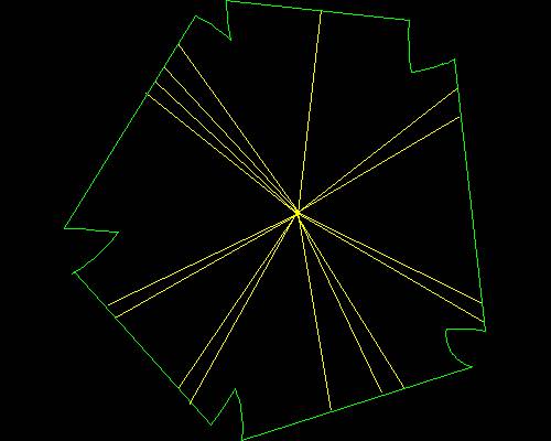 Plants, trees cad map