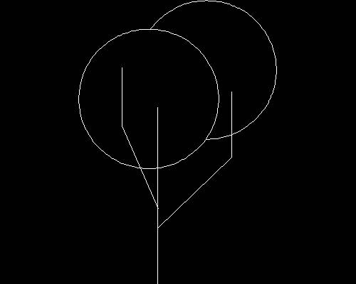 Plants, trees cad map