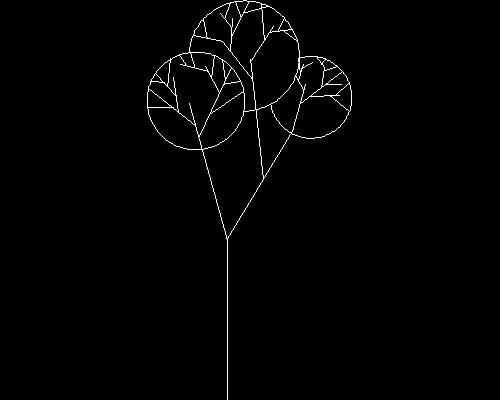 Plants, trees cad map