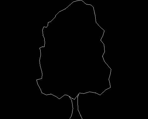 Plants, trees cad map