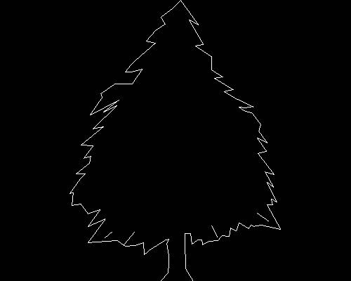 Plants, trees cad map
