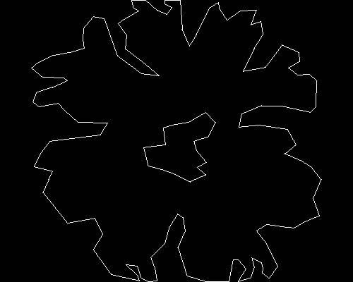Plants, trees cad map