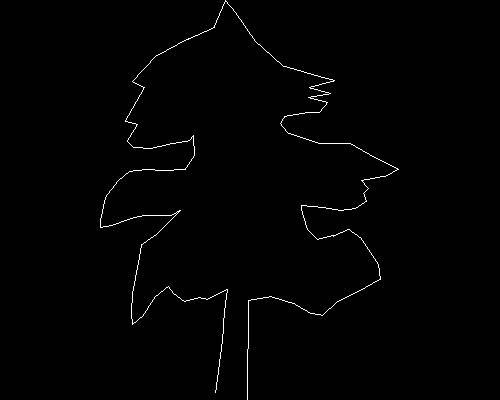 Plants, trees cad map