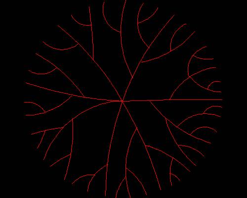 Plants, trees cad map