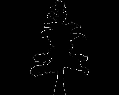 Plants, trees cad map