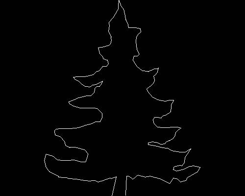 Plants, trees cad map