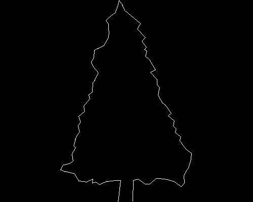 Plants, trees cad map