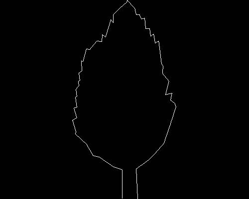 Plants, trees cad map