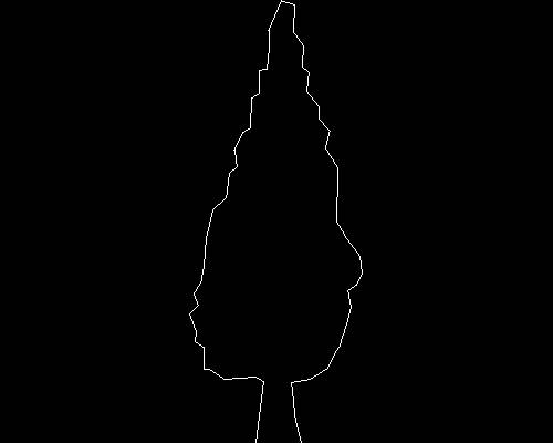 Plants, trees cad map