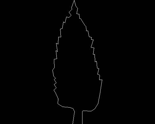 Plants, trees cad map