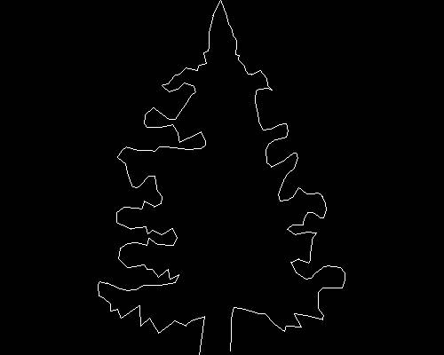 Plants, trees cad map