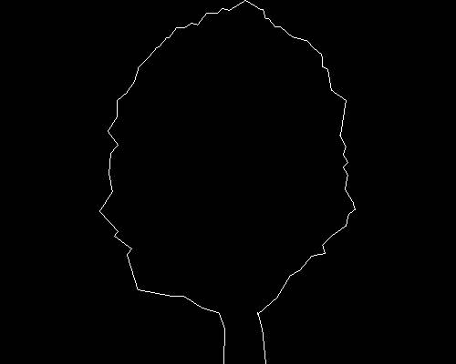 Plants, trees cad map