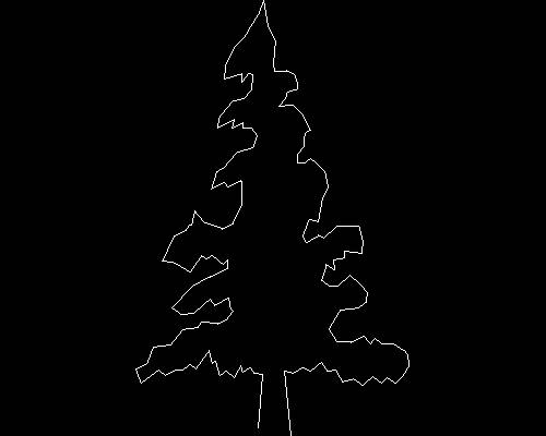 Plants, trees cad map