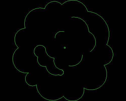 Plants, trees cad map