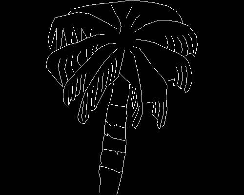 Plants, trees cad map