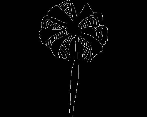 Plants, trees cad map