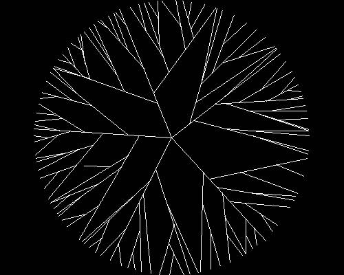 Plants, trees cad map