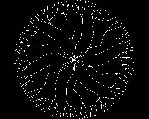 Plants, trees cad map