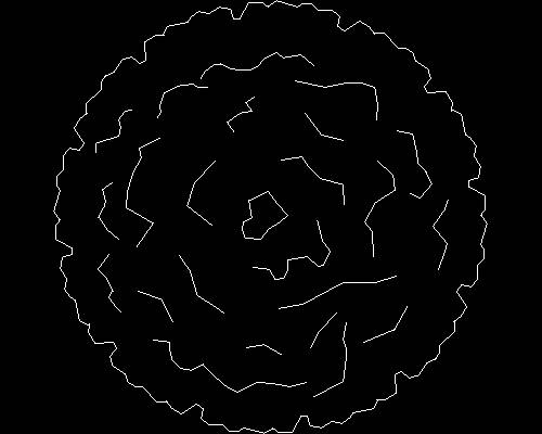 Plants, trees cad map