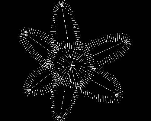 Plants, trees cad map