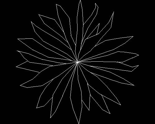 Plants, trees cad map