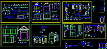 European-style architectural elements in large samples 300 CAD Decoration design