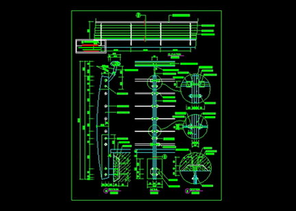 CAD Staircases and Handrails CAD Final Drawing