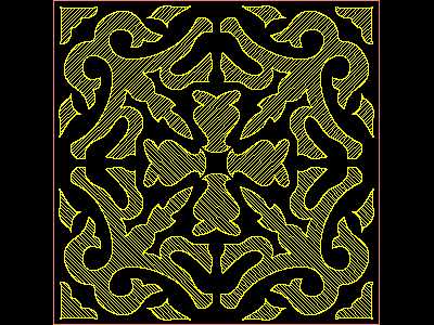 Classical Symmetrical Pattern Design for CAD Map