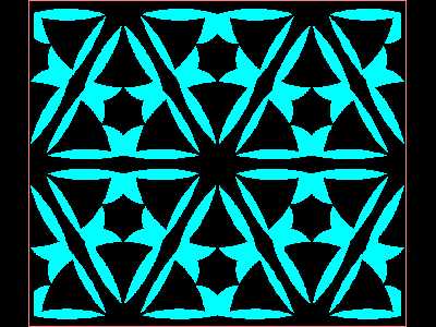 Classical Symmetrical Pattern Design for CAD Map