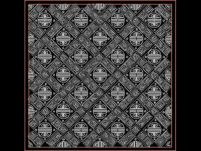 Classical Wallpattern Cad Design