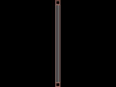 Pillar Cad Drawing