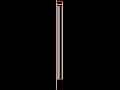 Pillar Cad Drawing